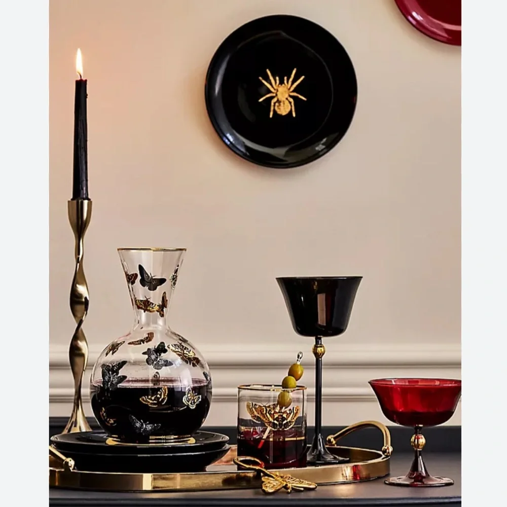 Catherine Martin midnight creatures stoneware dessert plate SET OF 4